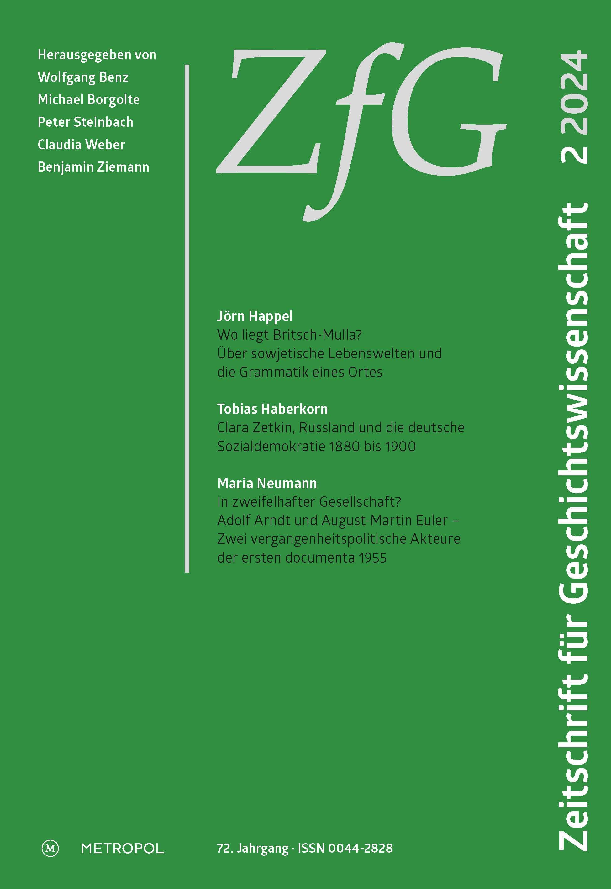 Buchcover: ZfG